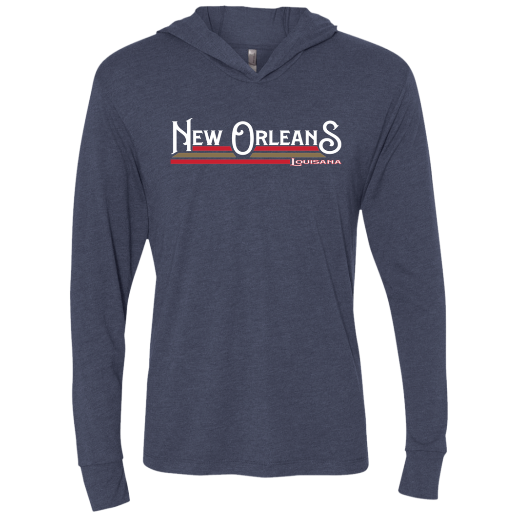 New Orleans Pels Home Unisex Triblend LS Hooded T-Shirt