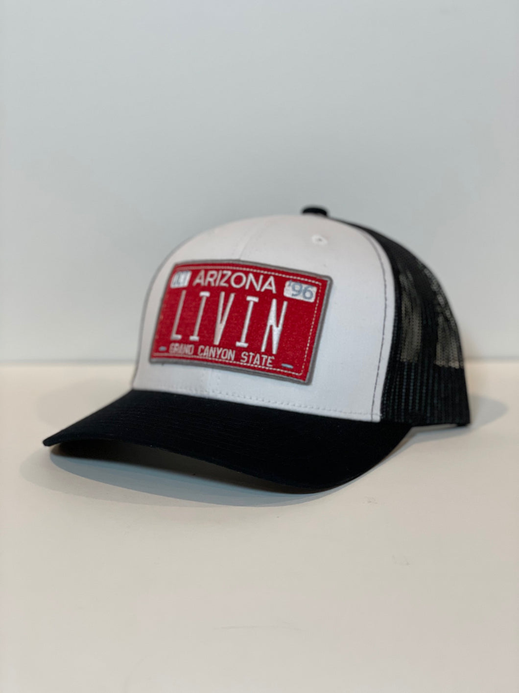 Arizona Livin License Plate White / Black Trucker Hat