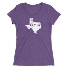 Texas LIVIN White Logo Ladies' short sleeve t-shirt (13 colors available) - State Of Livin