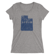 Utah LIVIN Navy Logo Ladies' short sleeve t-shirt (12 colors available) - State Of Livin