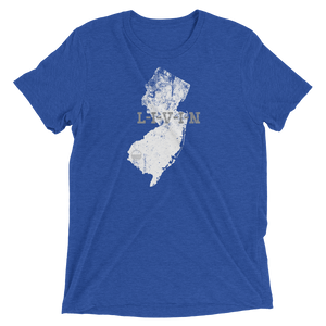 New Jersey LIVIN Royal, White, Grey Short sleeve t-shirt - State Of Livin
