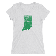 Indiana LIVIN Irish Green Ladies' short sleeve t-shirt (6 colors available) - State Of Livin