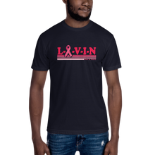 Livin For A Cure Navy Unisex Crew Neck Tee