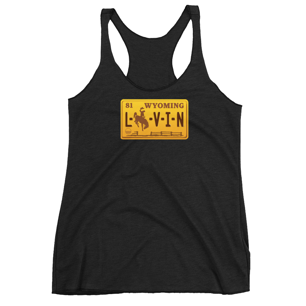 Wyoming LIVIN Women's Racerback Tank (11 colors available) - State Of Livin