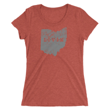 Ohio LIVIN Grey Logo Ladies' short sleeve t-shirt (12 colors available) - State Of Livin