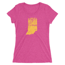 Indiana LIVIN Yellow Logo Ladies' short sleeve t-shirt (10 colors available) - State Of Livin