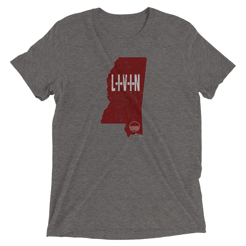 Mississippi LIVIN Uni-sex Short sleeve t-shirt - State Of Livin