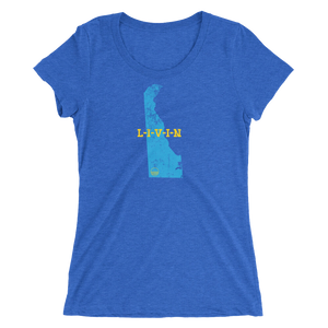 Delaware LIVIN Ladies' short sleeve t-shirt (12 colors available) - State Of Livin