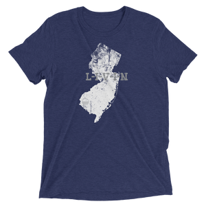 New Jersey LIVIN Navy, White, Grey Short sleeve t-shirt - State Of Livin